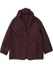 Elena Miro Womens Padded Jacket Uk 16 Large Burgundy Bk01