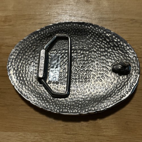 Vintage S.S.I. Silver And Turquoise Grizzly Bear Belt Buckle - Picture 3 of 4