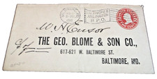 1915 BALTIMORE STREETCAR BALTIMORE & ARLINGTON RPO HANDLED ENVELOPE