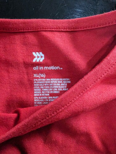 all in motion red tank top sz xl(16) NWT - Picture 2 of 6
