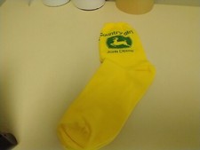 John Deere Girl's Socks Sz  1 Pair Green/Yellow 12/15/23.