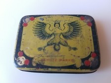 Alte Grammophon Nadel Blechdose  Doppel-Ton Nadel Miniatur Dose alt Vintage