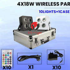 4x18W Led RGBWAUV 6IN1 Wireless DMX Led Par Light Mini Battery Party Lights 2.4G