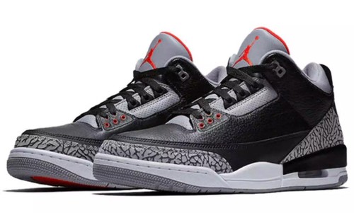 Nike Air Jordan 3 Retro Black Cement Reimagined Men's Shoes Size 12