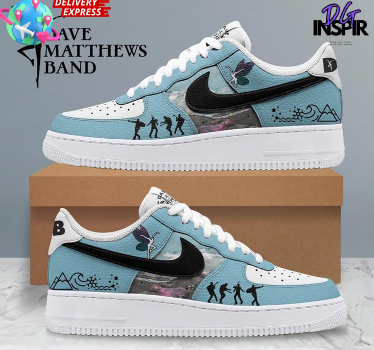 Dave Matthews Band Blue Water Air Force Shoes