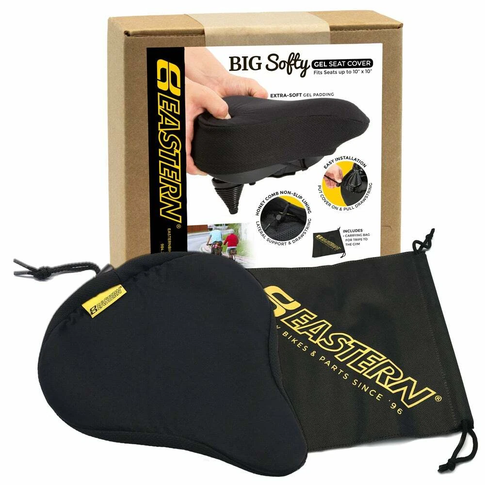 Eastern Bikes Big Softy Gel Seat Cover Kit w Carrying Bag Great