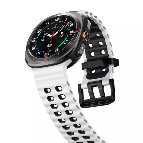 Correa deportiva de silicona suave para Samsung Galaxy Watch 7 Ultra 47 mm correa sin huecos - Imagen 16 de 30