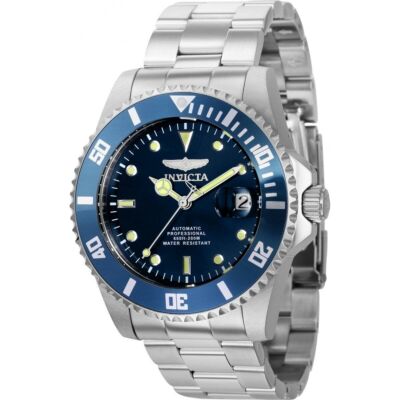 Invicta Pro Diver 36972 44m Silver Stainless Steel Case with Silver Stainless...