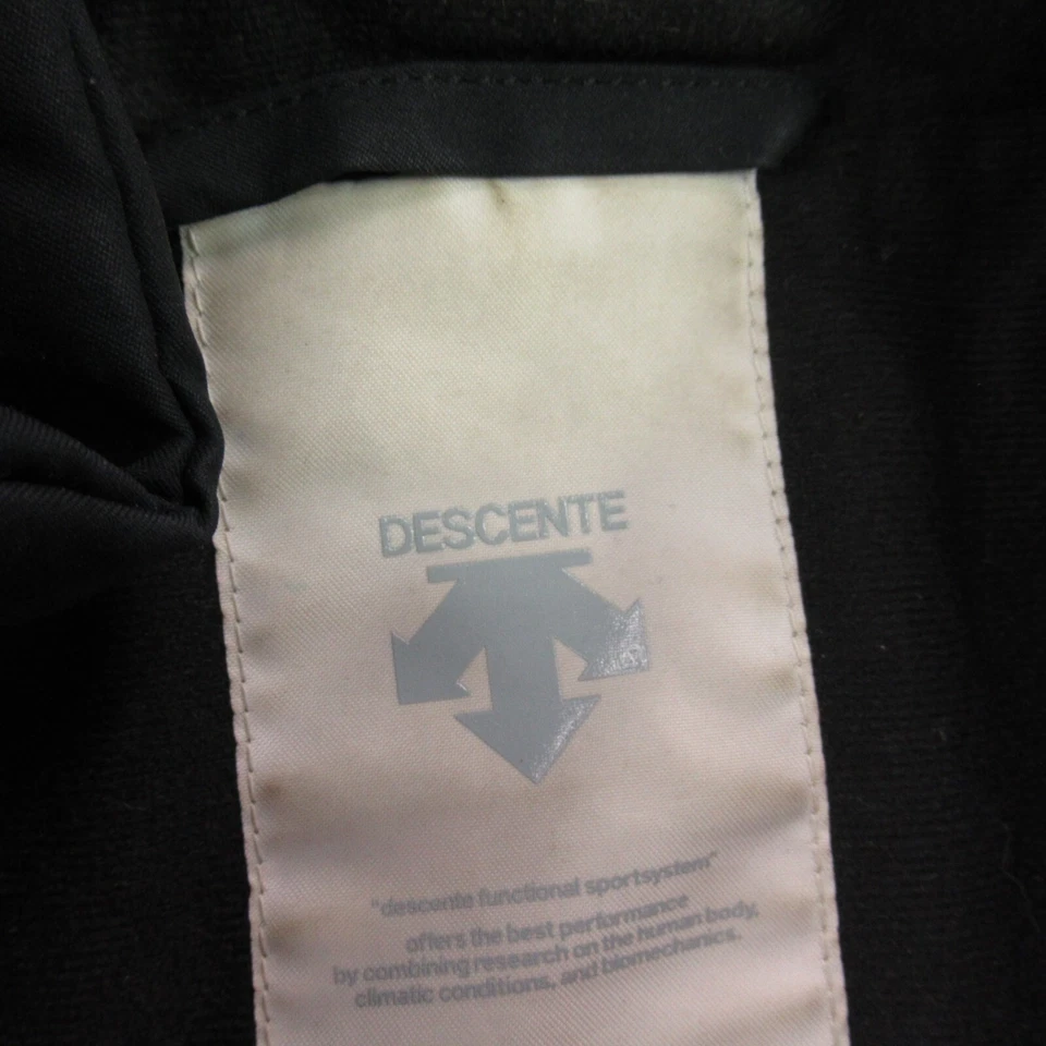 Descente Coat Womens Medium Full Zip Long Sleeve Outdoors Black - Image 4 of 4