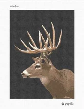 Reindeer Needlepoint Kit or Canvas