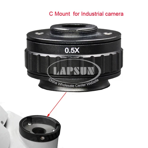 CTV 0.35X 0.5X 1X M38 38mm C-Mount Camera Adapter Stereo Trinocular Microscope - Picture 2 of 13