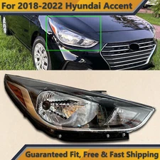 Halogen Headlamp Assembly for 2018 2021 Hyundai Accent SE SEL Passenger Side RH