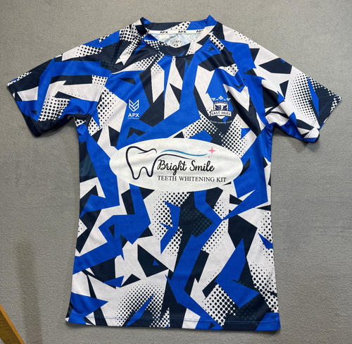 East Hull Rugby FC Heim Trikot APX Blau Rugby Shirt Herren Gr. M  - Bild 1 von 18