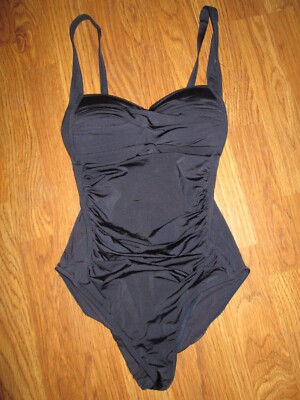 Womens BOND-EYE AUSTRALIA one piece swimsuit w/ padded bra cups sz 4