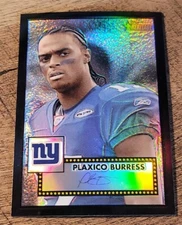 2006 Topps Heritage Chrome Black Refractor #ed /52 PLAXICO BURRESS  Rare SP !!
