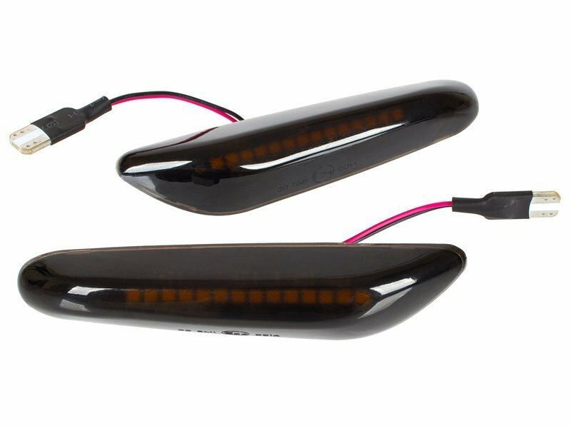 Répéteurs LED dynamiques noirs pour remplacer les clignotants ternes de BMW E87 E90