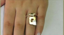 #1 Gift Idea Q Letter Silver Charm Ring or Knuckle FREE BOX+ with Bonuses inside