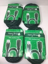 Lot 4 - Outdoor 3 Prong, Grounded, 40’ Extension Cord 16/3 Gauge SJTW 13A Green