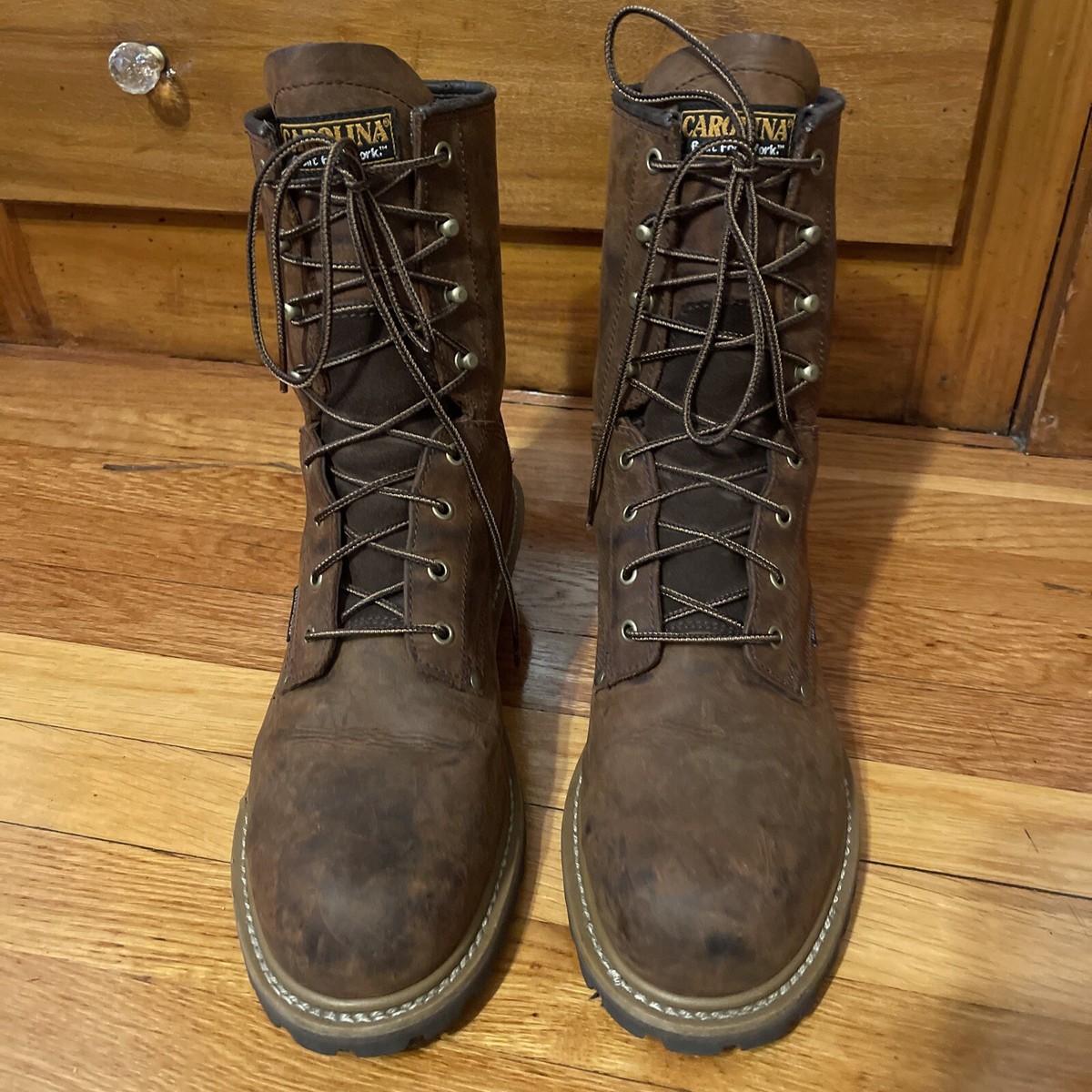 Carolina CA9821 Steel Toe Mens Elm Leather Logger Waterproof 