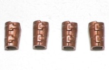 20086, 4x (2 Paar) Manschette, Ledermanschette, lang, bronze