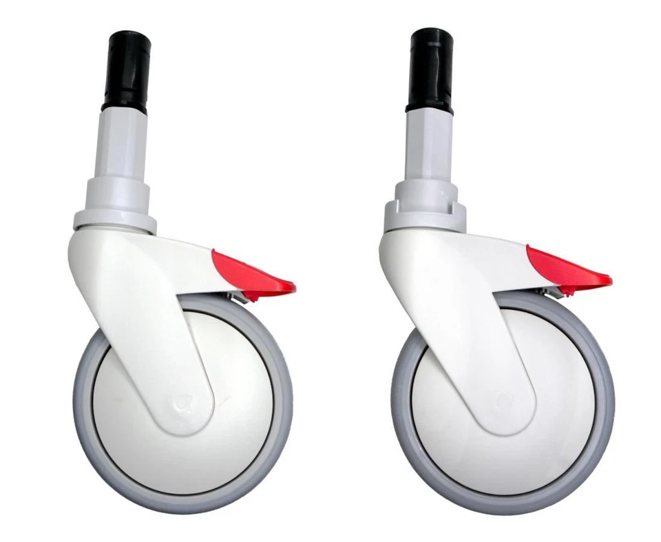 Ersatzrolle Ersatzrad für Toilettenrollstühle 5 Zoll Rolle Rollstuhlrad Rebotec