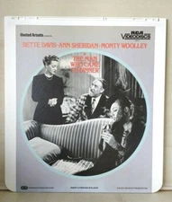 Near Mint -- The Man Who Came to Dinner -- Marx Brothers -- CED Videodisc  