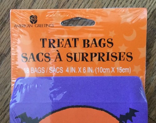Neu aus altem Lagerbestand Vintage American Greetings 18 Halloween Papier Leckerlibeutel Vampire 4" x 6" - Bild 5 von 5