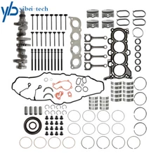 Engine Pistons Gaskets Rebuild Kit/ Crankshaft/ Rods For Hyundai Kia G4NA 2.0L