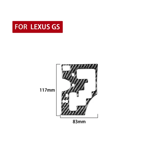 Panel de cambio de marcha automático de fibra de carbono borde interior B para Lexus GS 2006-2011 - Imagen 4 de 11