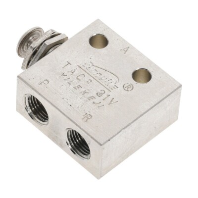 2-Position 3 Way Mechanical Push Button Air Pneumatic Valve TAC2-31V New