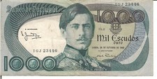 PORTUGAL, 1000 ESCUDOS, P#175e, 1982