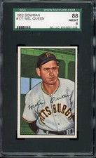 1952 Bowman #171 Mel Queen - SGC 8 **PRISTINE**