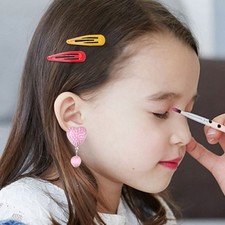 Box Resin Cartoon Kids Ear Clip Girls Clip On Earrings Children Decorative Clips