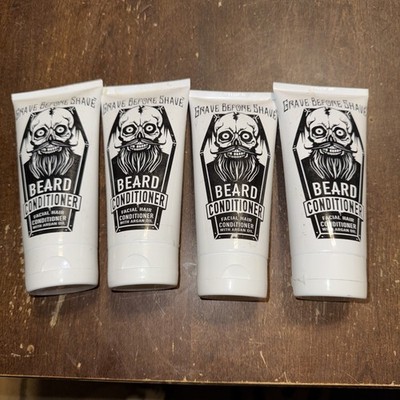 Lot Of 4 Gbs GRAVE BEFORE SHAVE BEARD CONDITIONER with Argan Oil facial hair