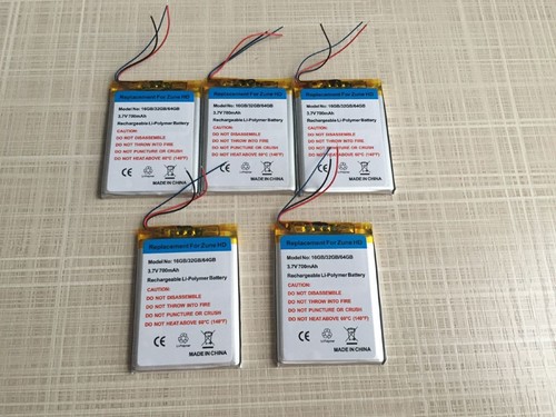 LOT 5X Battery For Microsoft Zune HD 16GB 32GB HD 64GB X817263-002 700mAh - Picture 3 of 12