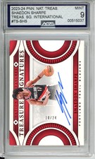 2025 Basketball 2023-24 Panini National Treasures SHAEDON SHARPE #TS-SHS AGS 9