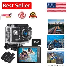 Ultra HD 1080P Sports Camera with Accessories - Perfect for Marine Adventures