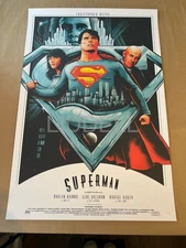 Mondo Print Artist Matt Ryan Tobin Superman Limited Edition Poster #d of 75