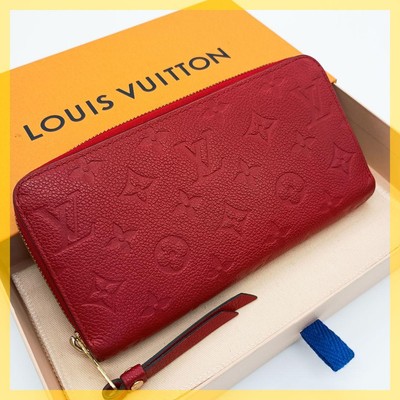 Louis Vuitton Zippy Wallet Unplant Scarlet Red | eBay