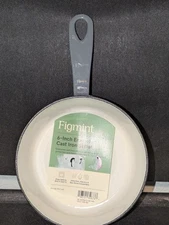 Figmint 6 Inch Enameled Cast Iron Skillet Cream NWT