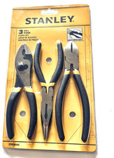 Stanley Pliers 3-Piece Set Slip Joint   Long Nose  Diagonal  New in Package
