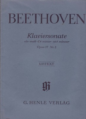 BEETHOVEN - KLAVIERSONATE cis-moll - c# minor - ut # mineur - OPUS 27 Nr. 2 ...