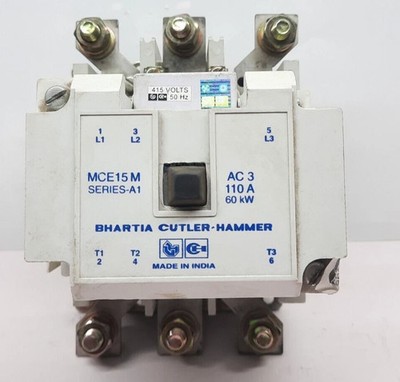 BHARTIA CUTLER HAMMER MCE15 M CONTACTOR SERIES-A1 C320KGM11 110A 60 KW