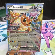 Eevee ex -SIGILLATO (Evoluzioni Prismatiche TIMBRATO) 075/131 Carta Pokemon Promo NM