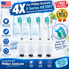 4X For Philips Sonicare E Series HX7001 Replacement Toothbrush Brush Heads