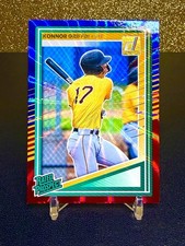 2025 Panini Donruss - Rated Prospects Konnor Griffin #123 Red & Blue Laser (RC)