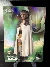 TASI LOWA 2025 Topps Chrome Star Wars Green Refractor/99 Aurebesh Variation