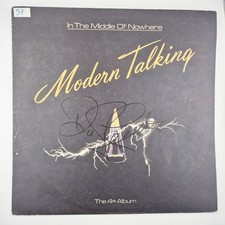 MODERN TALKING In The Middle Of Nowhere LP vinyl fully SIGNED AUTOGRAPHS by 2