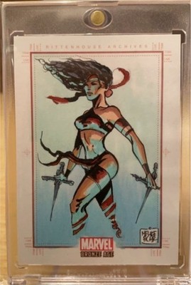 Melike Acar Rittenhouse Marvel Bronze Age Sketch Card Upper Deck marvel Signed