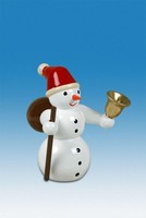 Holzfigur Weihnachtsfigur Schneemann Weihnachtsmann HöHe Ca 6,5Cm NEU Erzgebirge